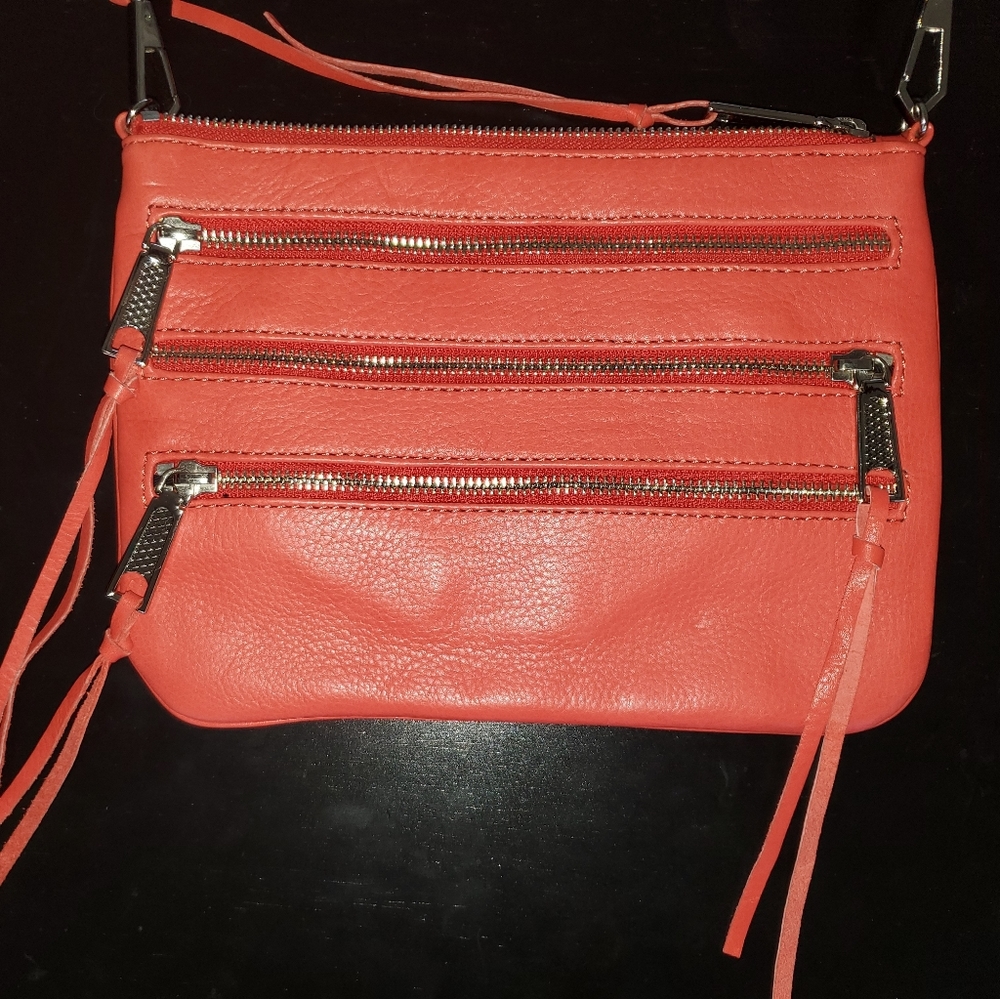 Rebecca Minkoff Leather Triple zip crossbody purse